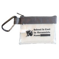 Clear Zipper Pouch w/Carabiner